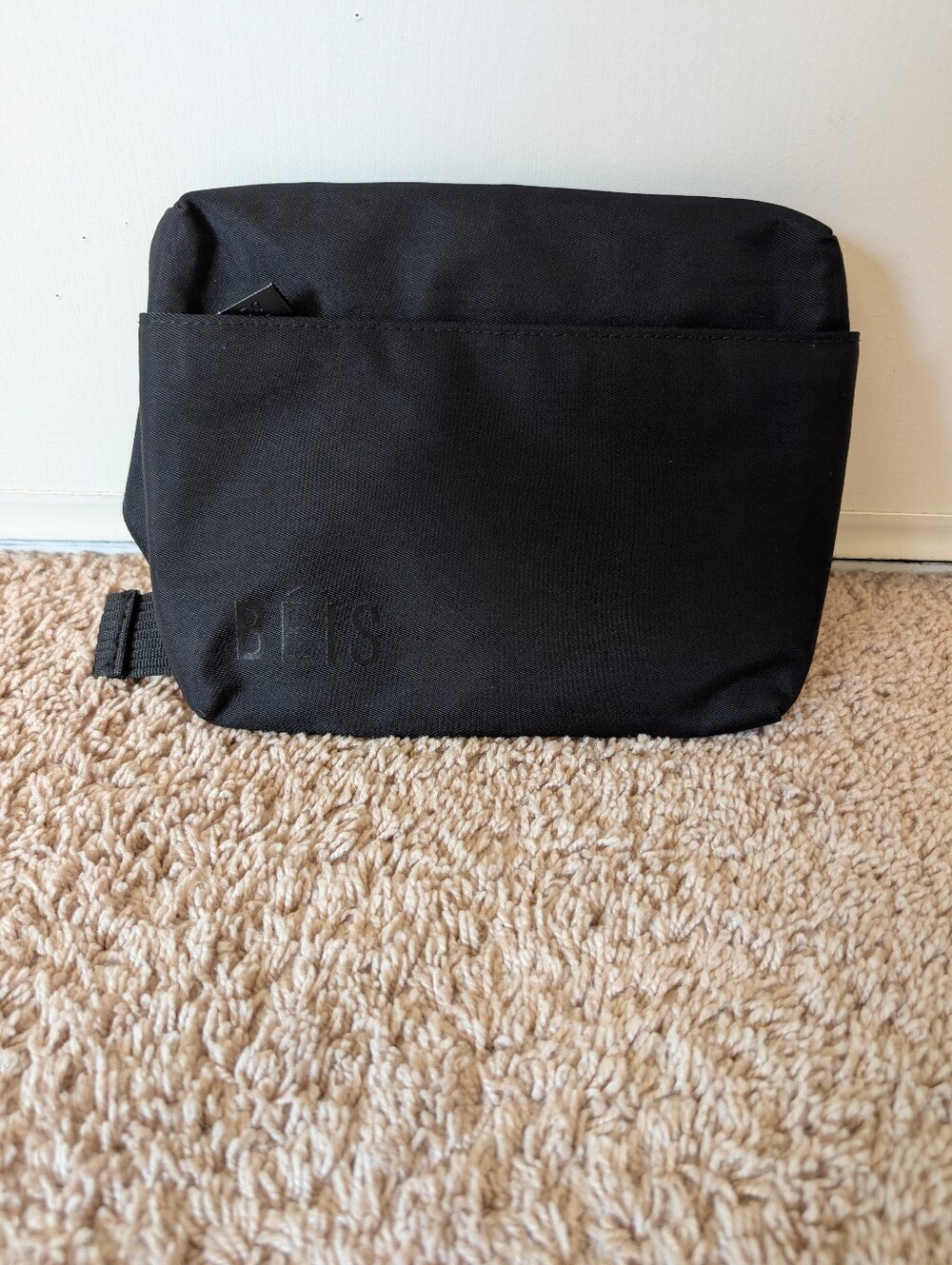 BEIS Unisex Black Belt Bag Travel Vacation